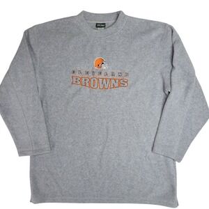 Pro Edge Cleveland Browns NFL Fleece Pullover Sweatshirt Mens XL Embroidered